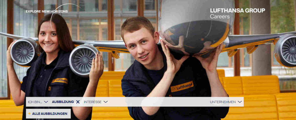 Ausbildungsmarketing Lufthansa