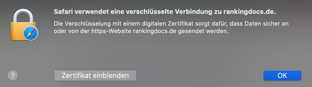 sicheres ssl zertifikat